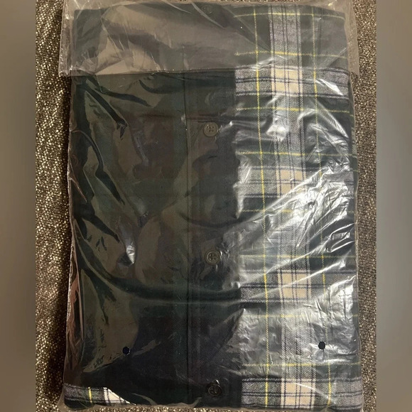 NWT Men's L.L. Bean Scotch Plaid Flannel Shirt - Picture 5 of 6